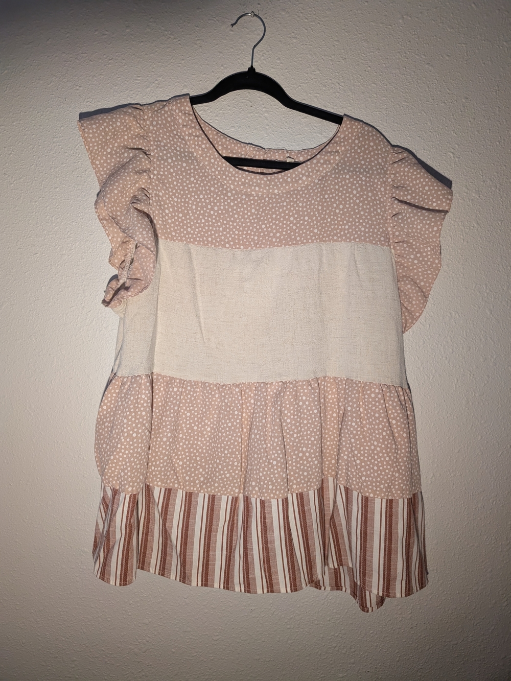 Entro 1X Flutter Sleeve blouse